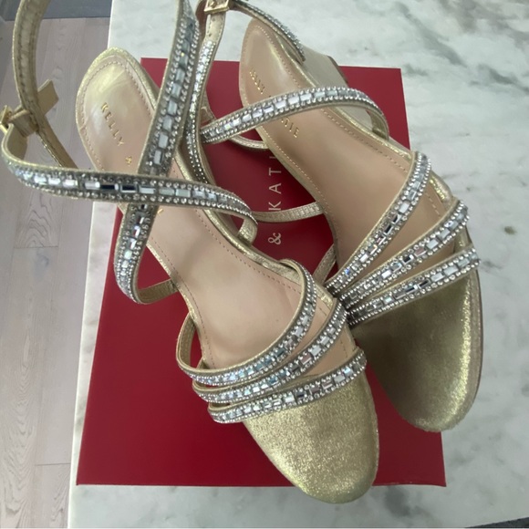 Kelly and Katie Platino Shimmer and Sand Evening Shoes size 8.5M - Picture 3 of 12